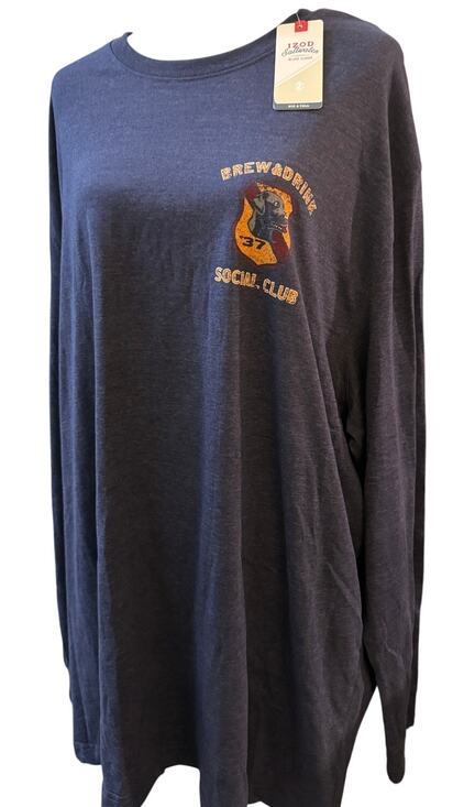 Izod Other - IZOD Saltwater Brew & Drink Social Club Graphic Long Sleeve Tee, Men's 3XLT, NWT